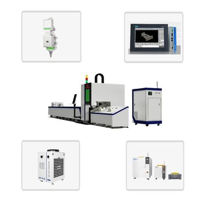 GONXING 3d Auto Focus Pipe Tube Steel Metal Laser Cutting CNC Machine με YYC-Taiwan Gear Rack Κόψιμο πάχους 20 mm