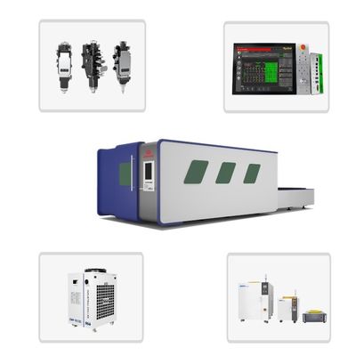 Υδατοψυγμένο WSX Laser Head 2000W πλήρως κλειστό 6025 Μηχανή κοπής λέιζερ ινών για την κατασκευή φύλλου μετάλλου και σωλήνων