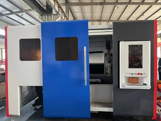 Αυτόματη μηχανή κοπής λέιζερ ινών GONXING MetalFab με εξαρτήματα Schneider Electric-France και υποστήριξη γραφικής μορφής LAS