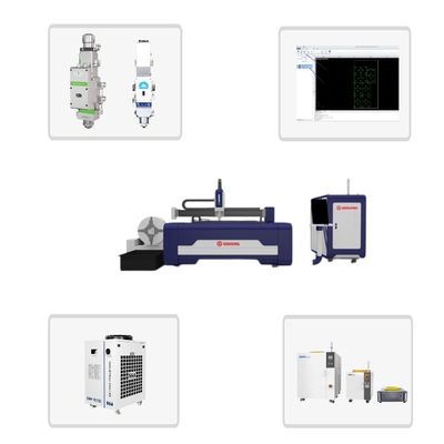 GONXING 3015 Μηχανή κοπής λέιζερ CNC ινών για φύλλα και σωλήνες μοντέλο 2000W 3000W 4000W 6000W 12000W στο κεφάλι λέιζερ OSPRI