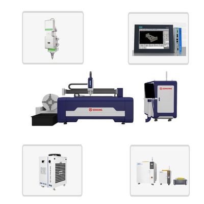 Raytools Laser Head 6mm Μηχανή κοπής με λέιζερ ινών από χαλύβδινο φύλλο και σωλήνα για χρυσό αργύρο μετάλλιο χάλυβα μετάλλιο