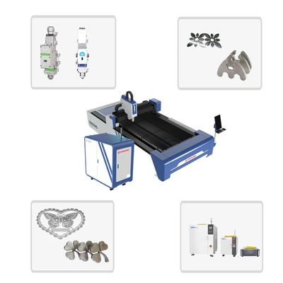 1000w 1500w 2000w 3kw CNC Laser Fiber Cutting Machine για ανθρακούχο σίδηρο αλουμίνιο μέταλλο ανοξείδωτο χάλυβα σύστημα ελέγχου Cypcut
