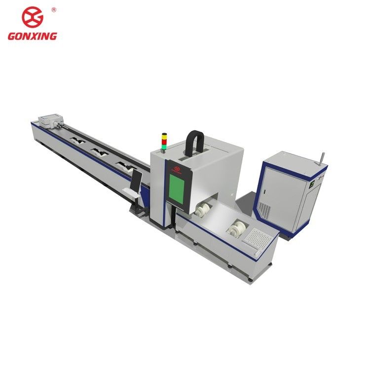 MAX/RAYCUS/IPG Laser Source 2000mm*6000mm Μηχανή κοπής με λέιζερ ινών από στρογγυλό σωλήνα μετάλλου ±0,02mm Επαναλαμβανόμενη ακρίβεια
